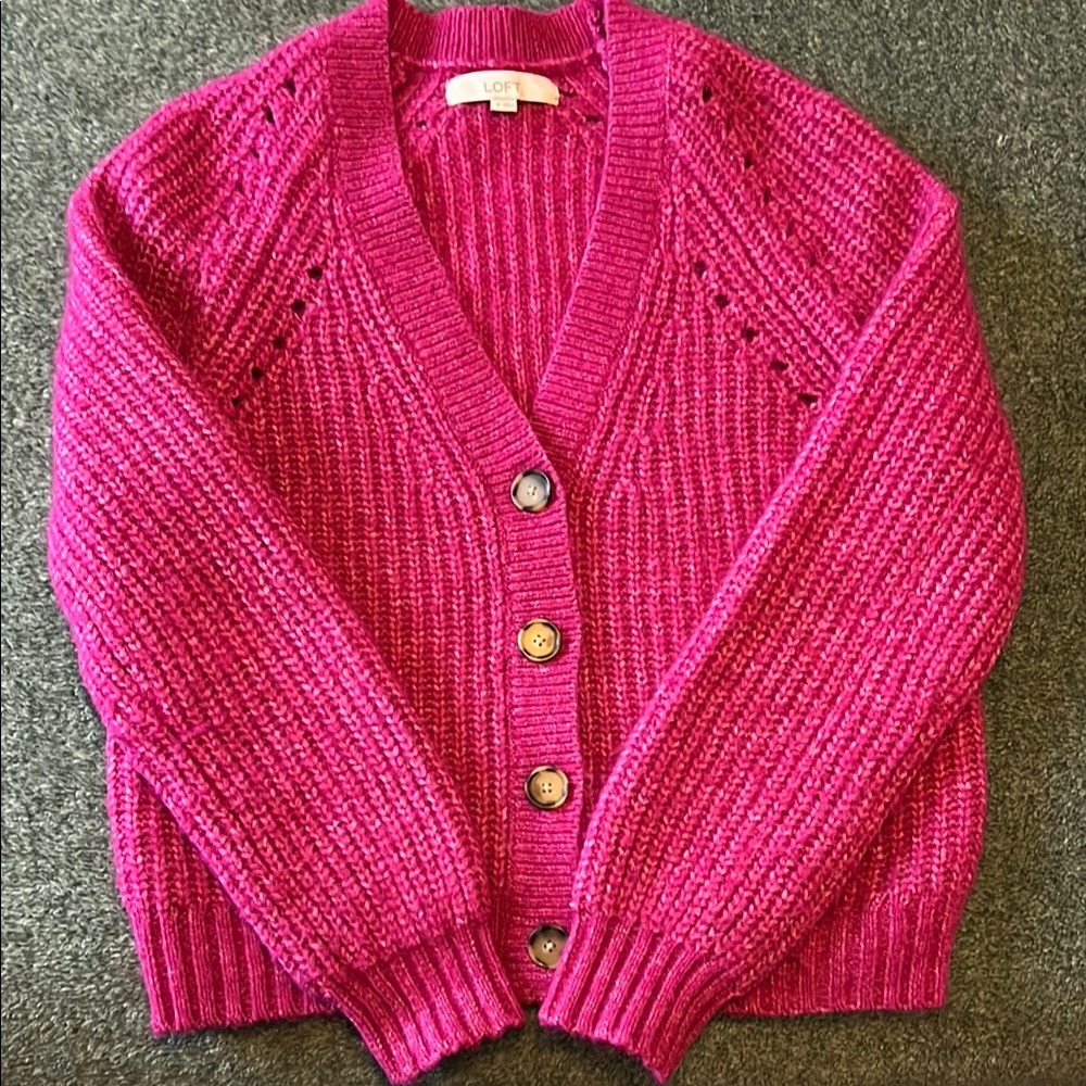 LOFT Women's Pink Sweater